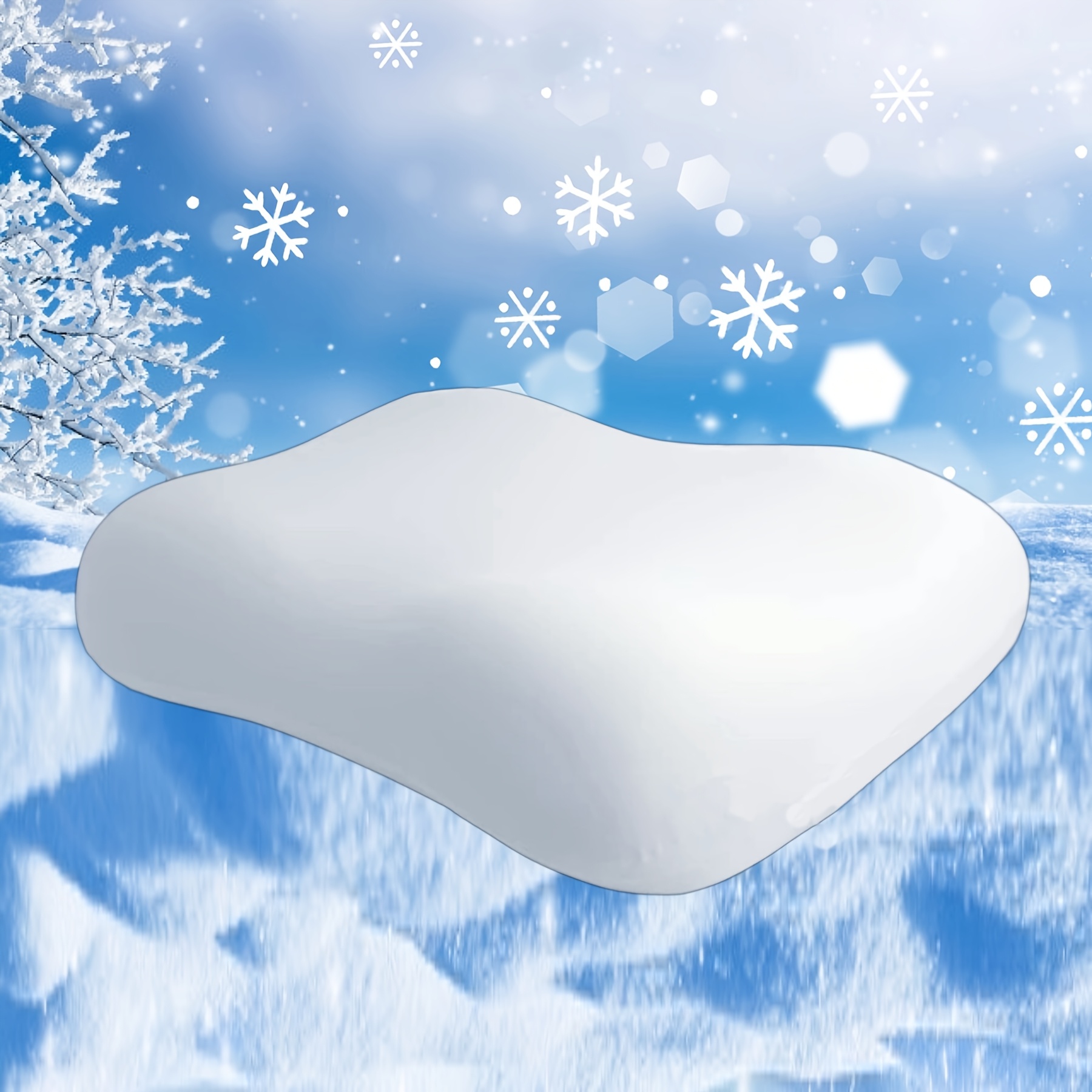 TEMU Deep Sleep Pillow, Ergonomic For Side & Back Sleepers, Orthopedic Cervical Shape Head & Provides Neck Support