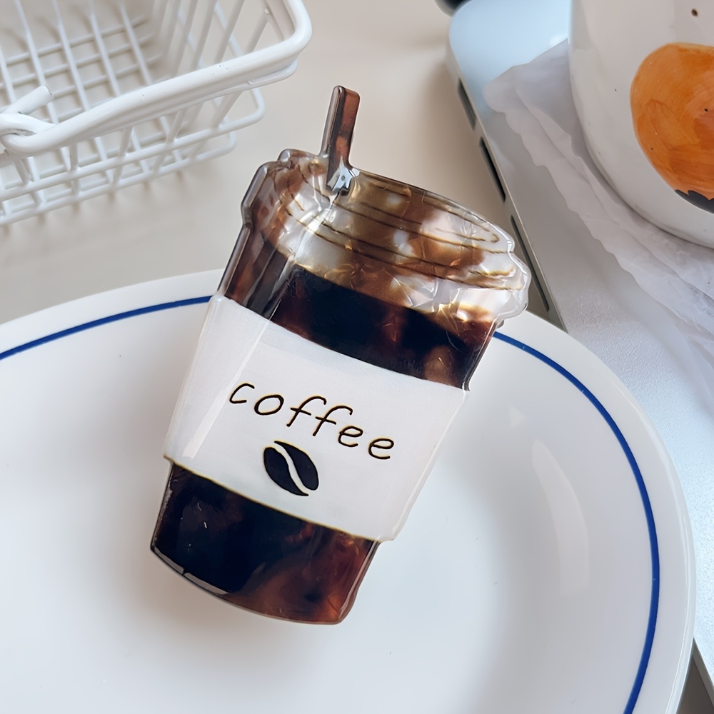 E-shop Elegante und Spaßige Haarklaue - Hamburger Kaffee -Design, Modisches Damenaccessoire, Große Größe für den und Outdoor-Aktivitäten geeignet,