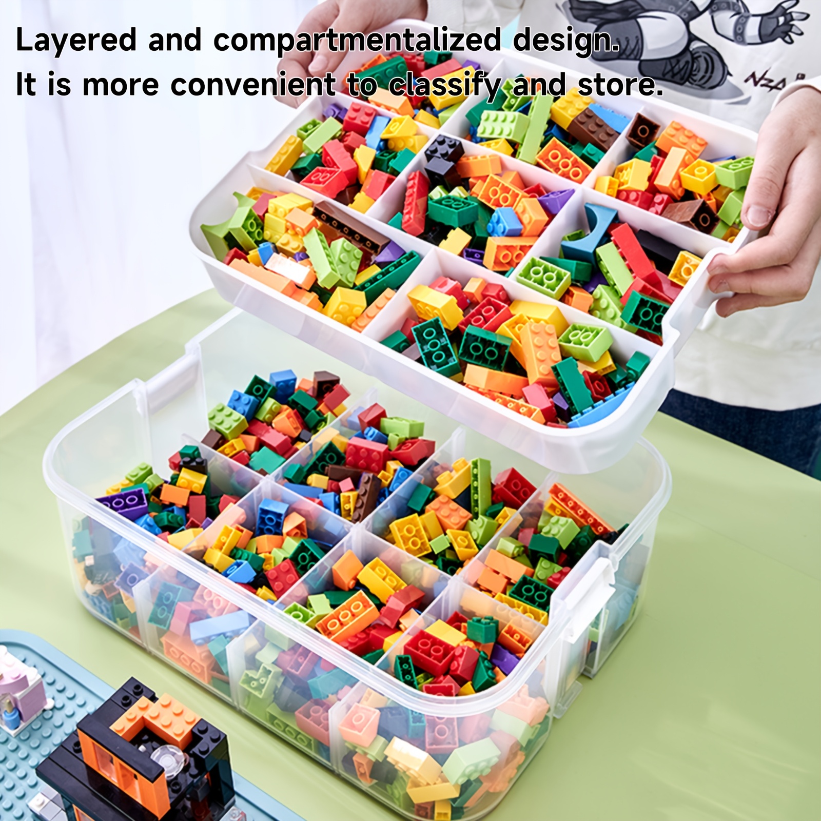 Image of Model Storage Box With Removable Dividers, Sorting Case For Tiny Parts