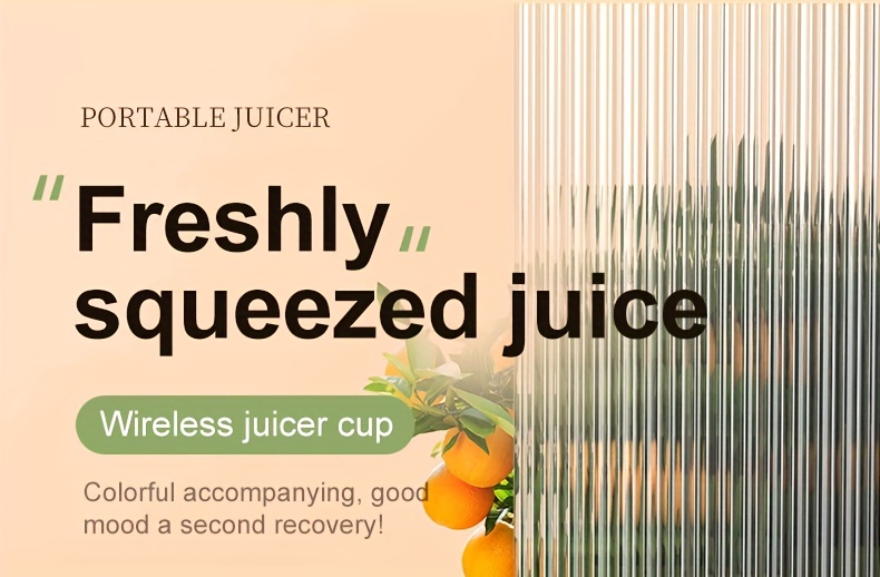 compact usb rechargeable juicer 17   portable   crusher with   easy   for   details 0