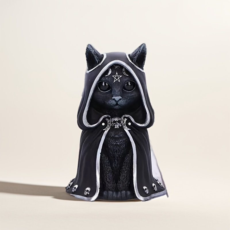 

Dark Magical Cat Gothic Resin Statue, Art , Collectible, Unique Figurine, Ideal For Christmas, Halloween, Easter, Hanukkah, New Year, No Electricity Or Feathers Required