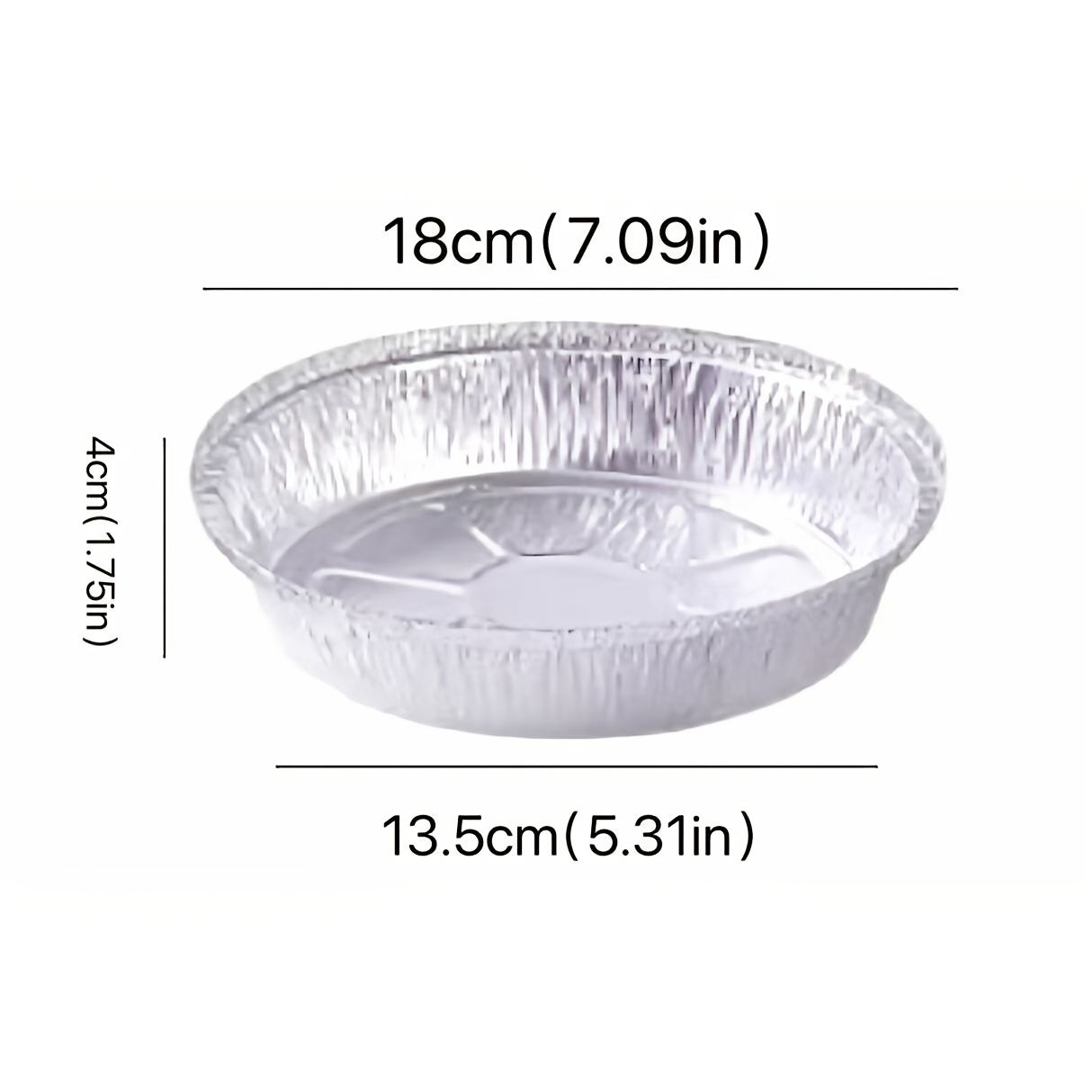 Image of Round Aluminum Foil Pans For Air Fryer, Heavy-duty Food Grade Parchment Paper, Disposable Foil Baking Cups For Air Fryer, Bbq, And Oven