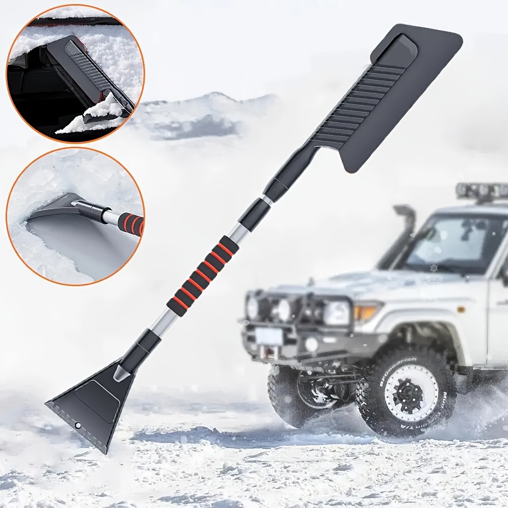 

3in 1 Extendable Ice Scraper Multifunctional Detachable Front Windshield Ice Broom Car Accessories