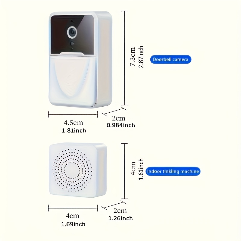 Timbre Inteligente Hogar Mini Wifi Video Timbre Cámara Gran - Temu Chile