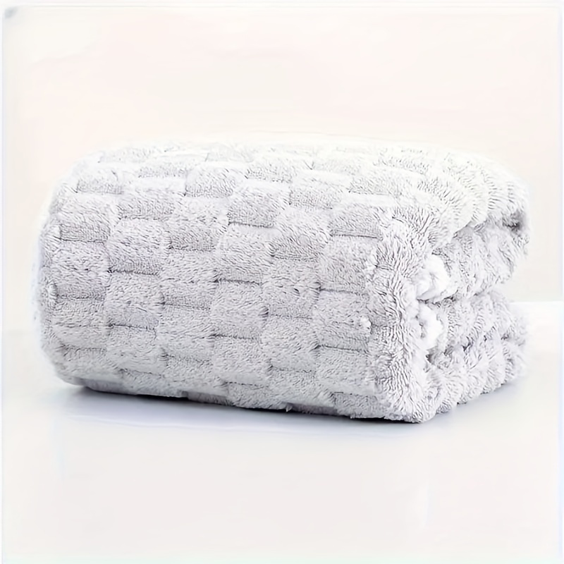 TEMU A Waffle Weave Bath Towel Made Of Ultra-absorbent Microfiber, Quick-drying Textured Towel, Soft Spa And Gym Towel, Durable For Everyday Use,