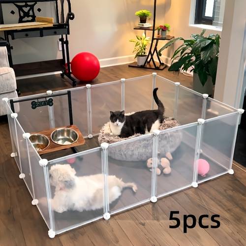 indoor puppy playpen durable pet fence panels suitable for kittens rabbits guinea easy diy assembly safe and reliable