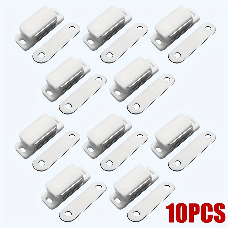 5/10pcs Wall Mounted Magnetic Lock For Cabinet Doors, Wall Mounted, Drawer & Blind Magnetic Lock, , Including Wall Mounted Magnetic Lock