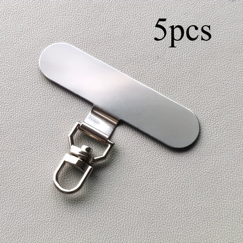 E-shop 5er-Pack Verbesserter 360° Drehbarer Handy-Lanyard-Verbinder aus Edelstahl – Handgelenkband-Haken für Handyhüllen, Robustes 360° Drehbares