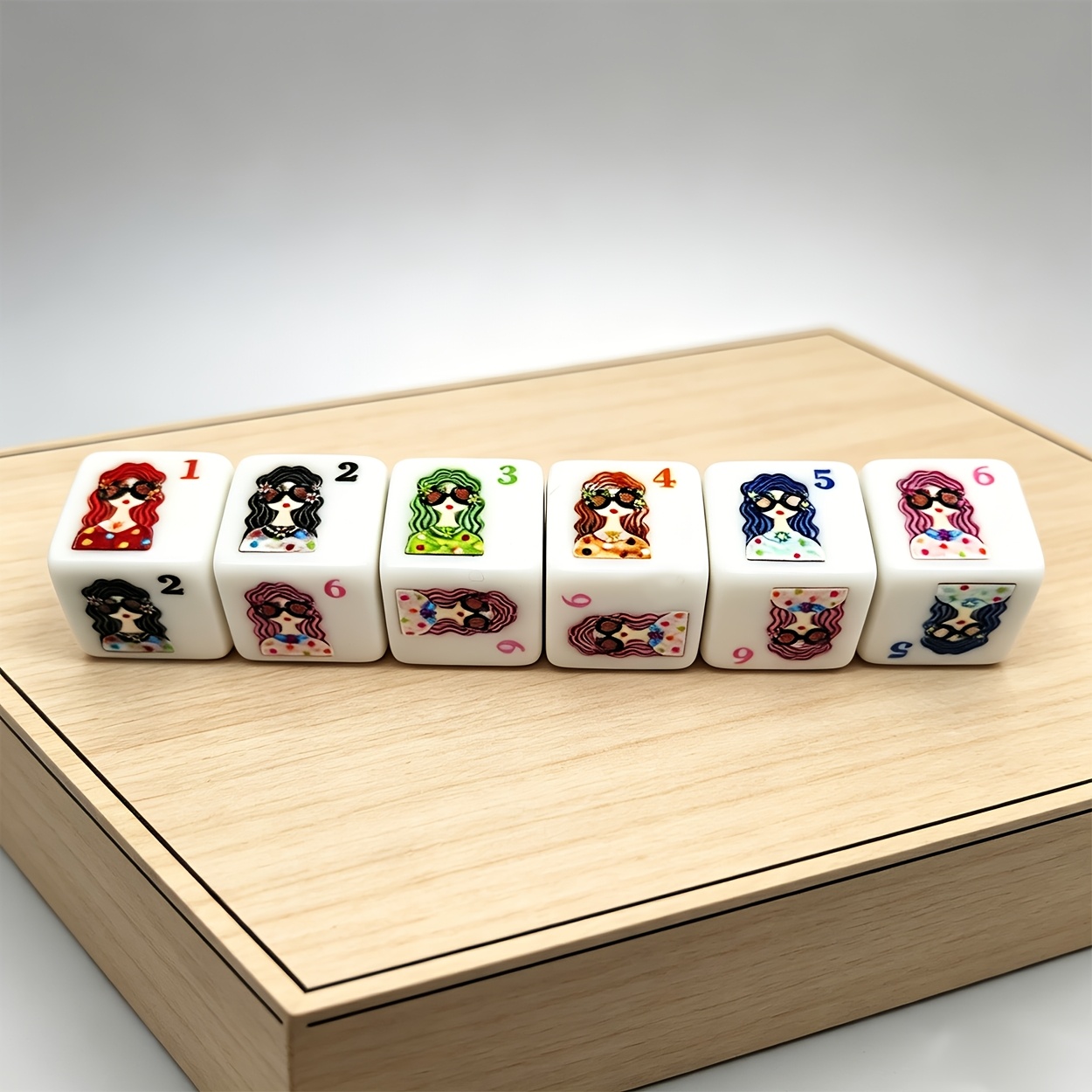 6pcs Character-themed Game Dice Set for Board Games