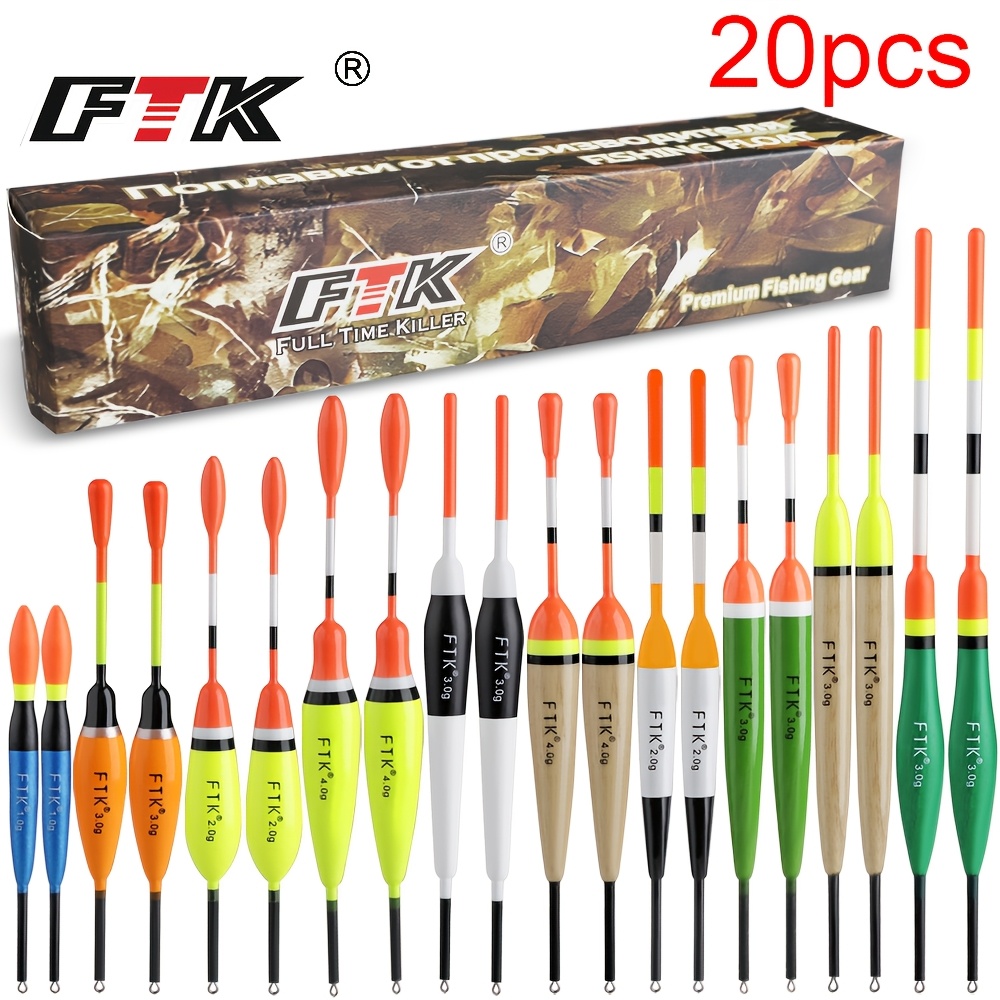 E-shop FTK 20-teiliges Schwimmer-Set: 0,035oz, 0,0705oz, 0,106oz, 0,141oz; Hergestellt aus Balzgan-Holz Kupferverbund; Schwimmer-Set in gemischten