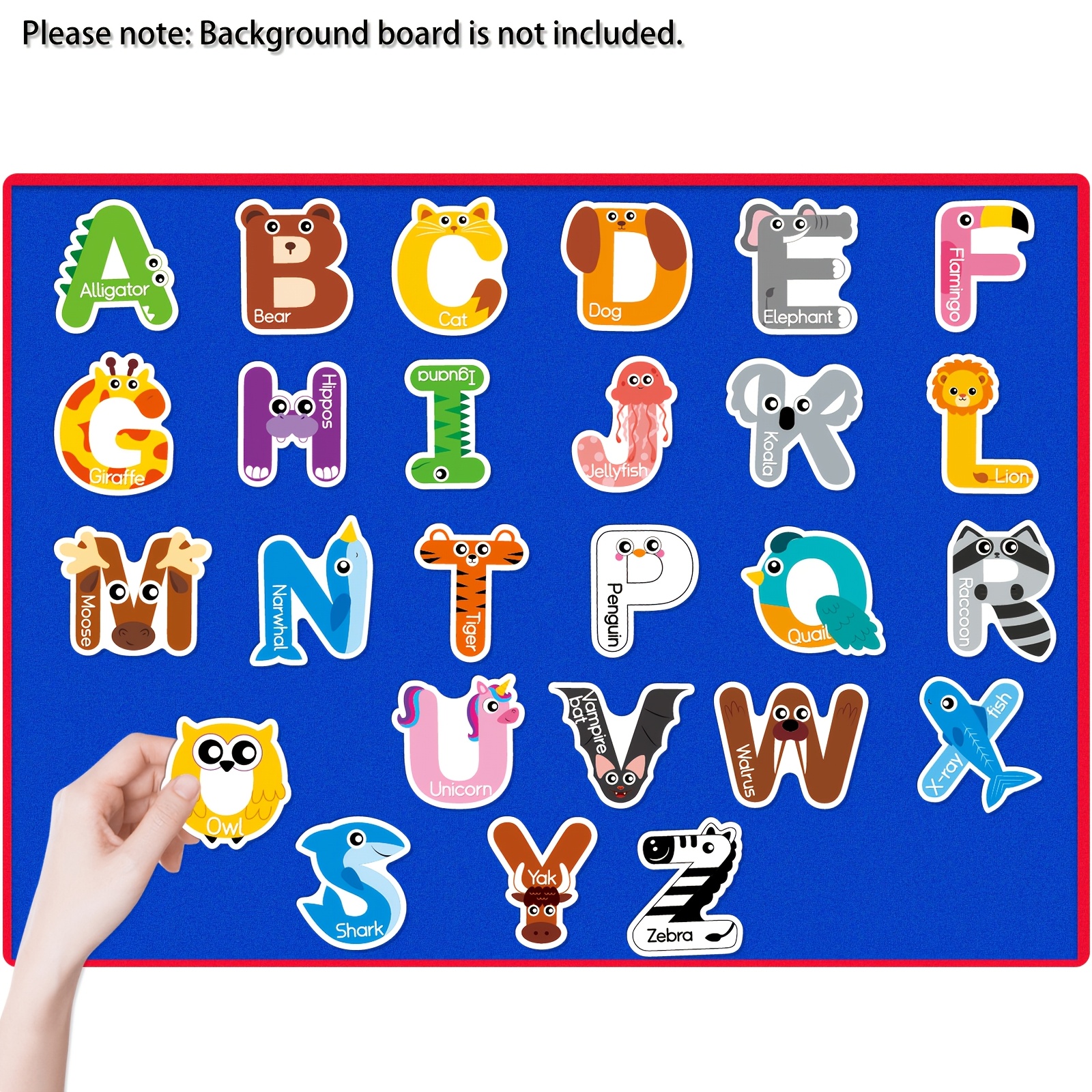 Animal Alphabet Felt Learning Set for Kids