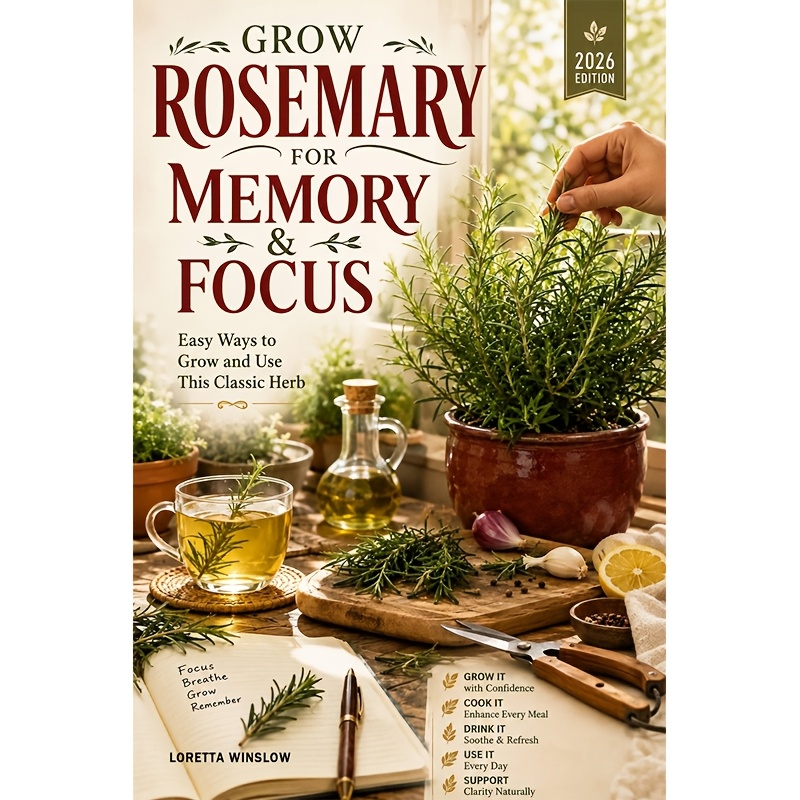 TEMU Rosemary For Memory And Focus: Easy Ways To Grow And Use This Classic Herb-a Practical Guide To Cultivating Rosemary At Home And Incorporating