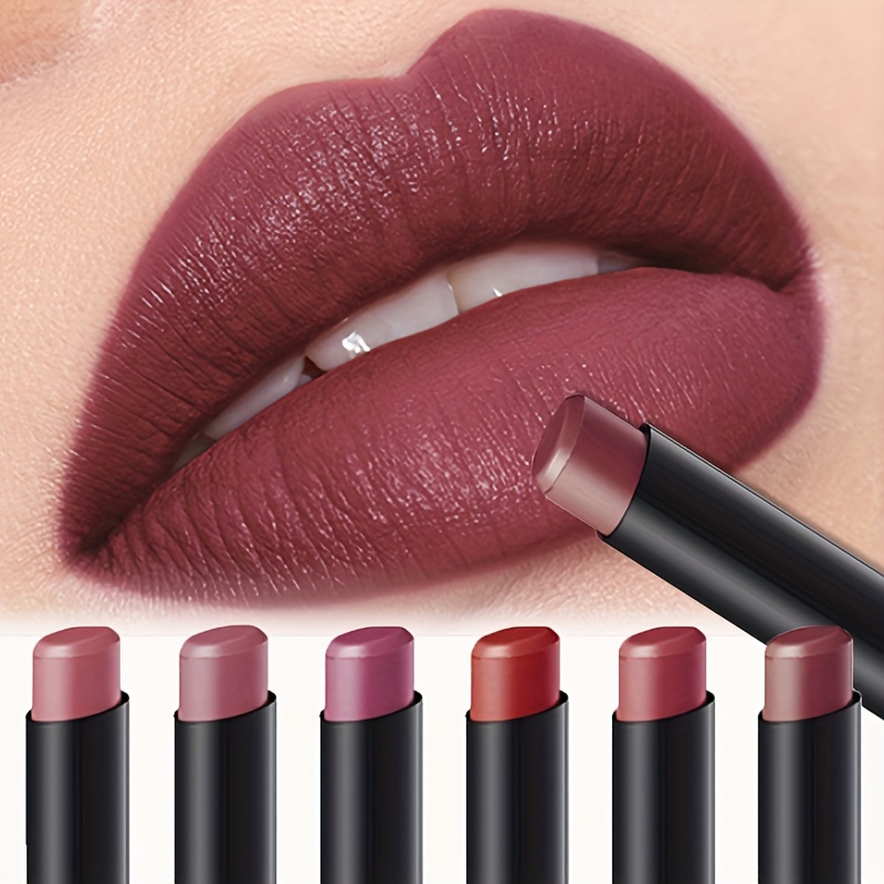 6pcs matte lipstick easy to color lipstick pen easy to color moisturizing lipstick natural moisturizing lipstick womens makeup set details 3