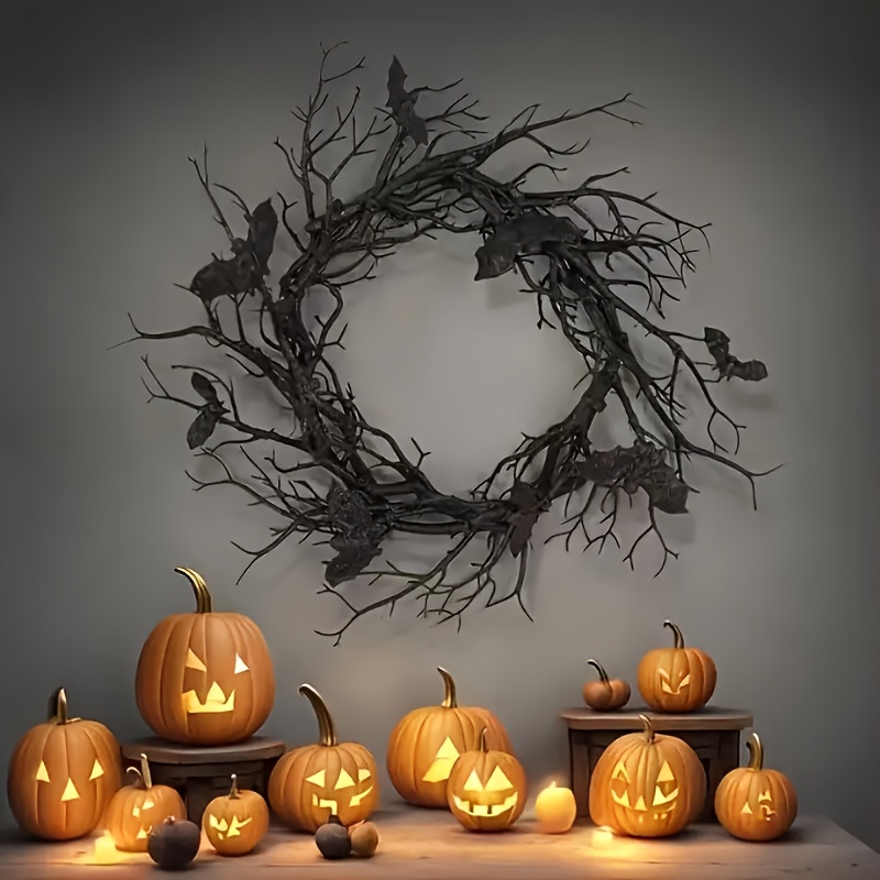 

Halloween Wreath - , No-power Needed, For & Decorations, For Halloween, & Easter