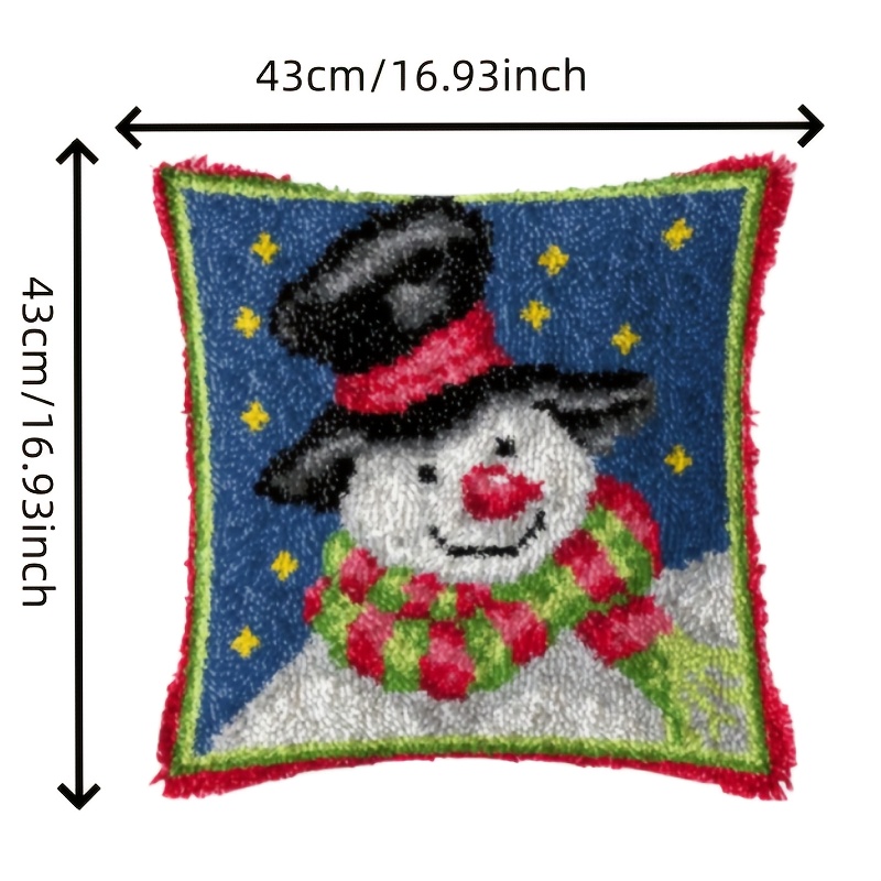 Beginner-Friendly Latch Hook Kit with Pre-Printed Canvas