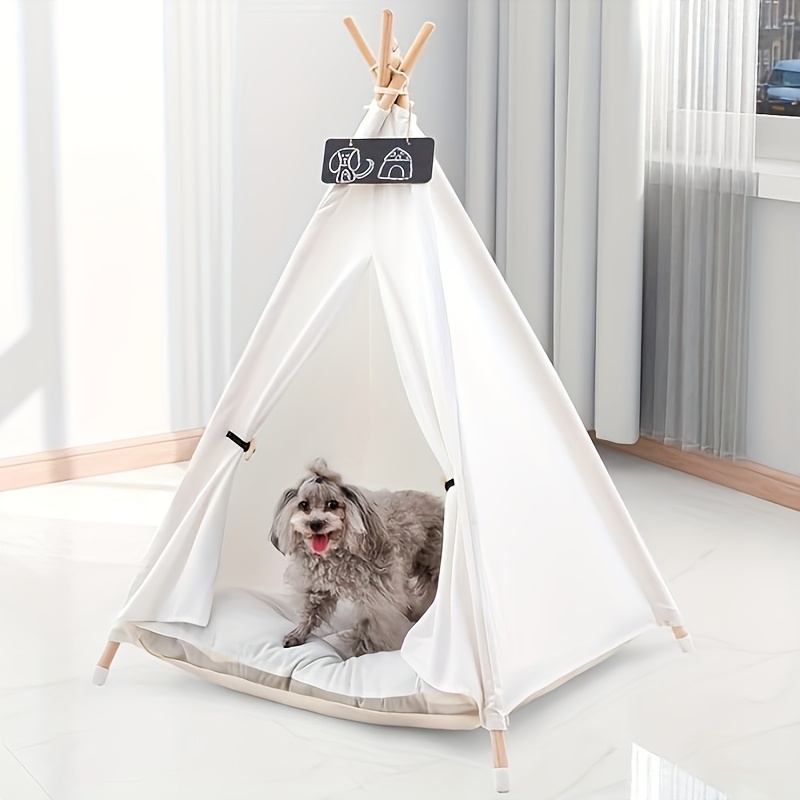 cozy non slip teepee tent cats portable pet nest thick Temu