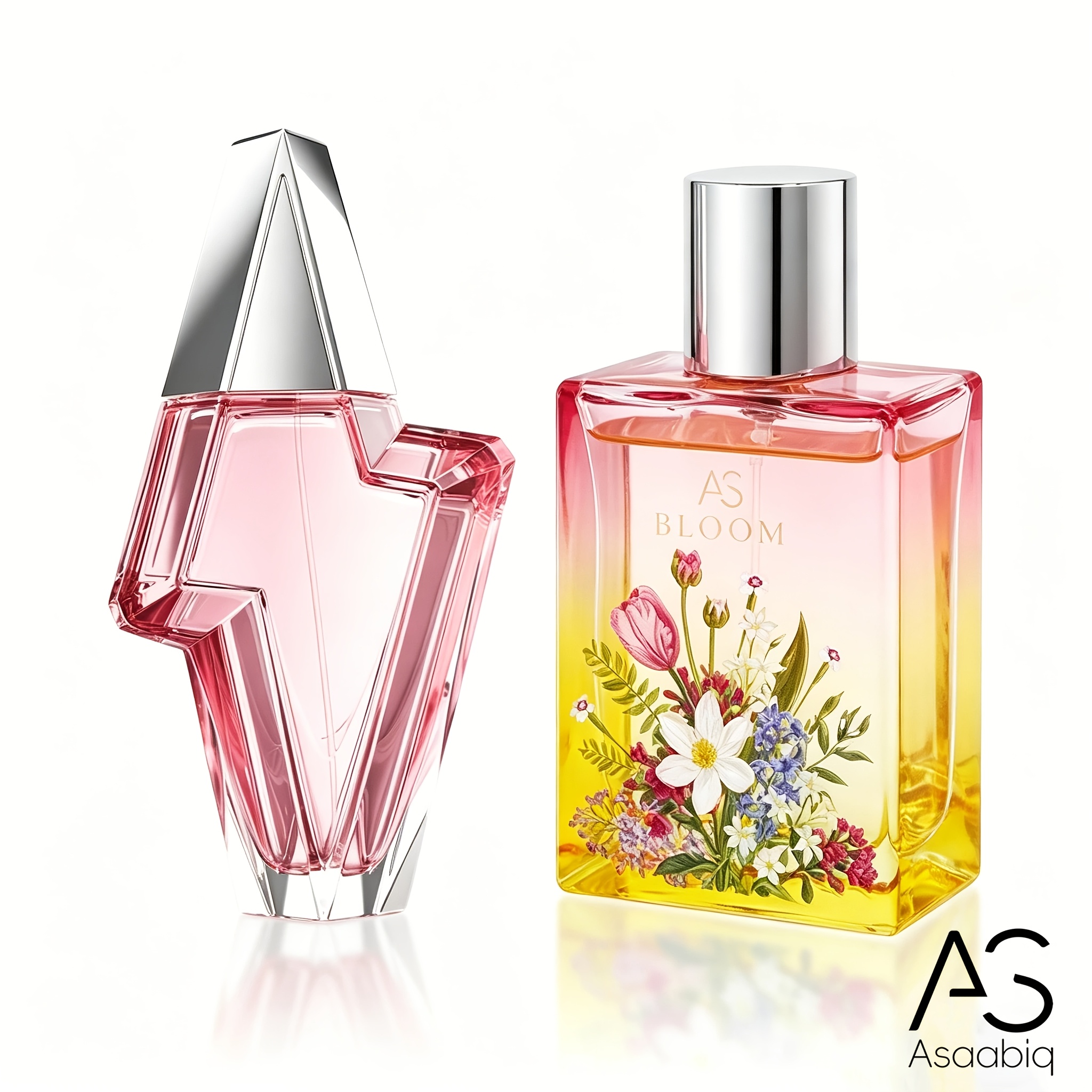 2pcs Women's Perfume | Printed Square & Lightning-shaped Bottles, & Amber Gourmand Scents, Long-lasting. Perfect Gift For Christmas, Valentine's Day & New Year.