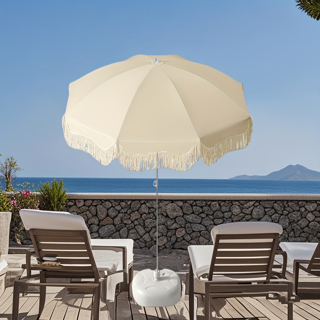 Terrassenschirm 3 M – Mit Kurbel & Kippfunktion, 8 Rippen, UV- & Wasserdicht, Für Garten, Pool Oder Balkon