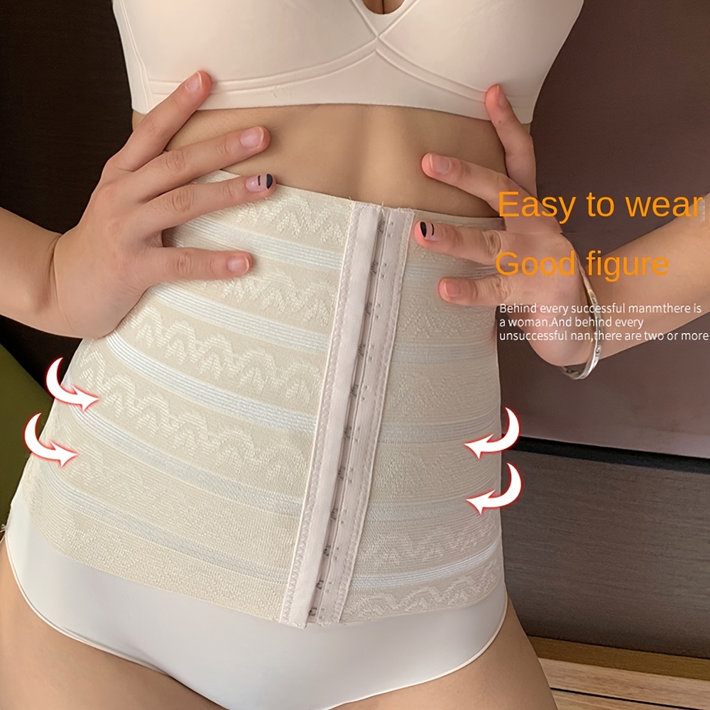 Flexible Waist Shaper with Floral Design - Supportive Waist Trainer for Women'S Postpartum Recovery And Body Shaping
