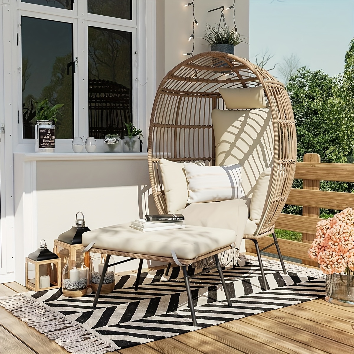 egg shaped patio chair