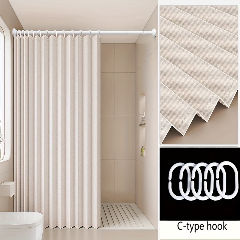 2d door curtain an elegant folding screen stylish stripes - Temu