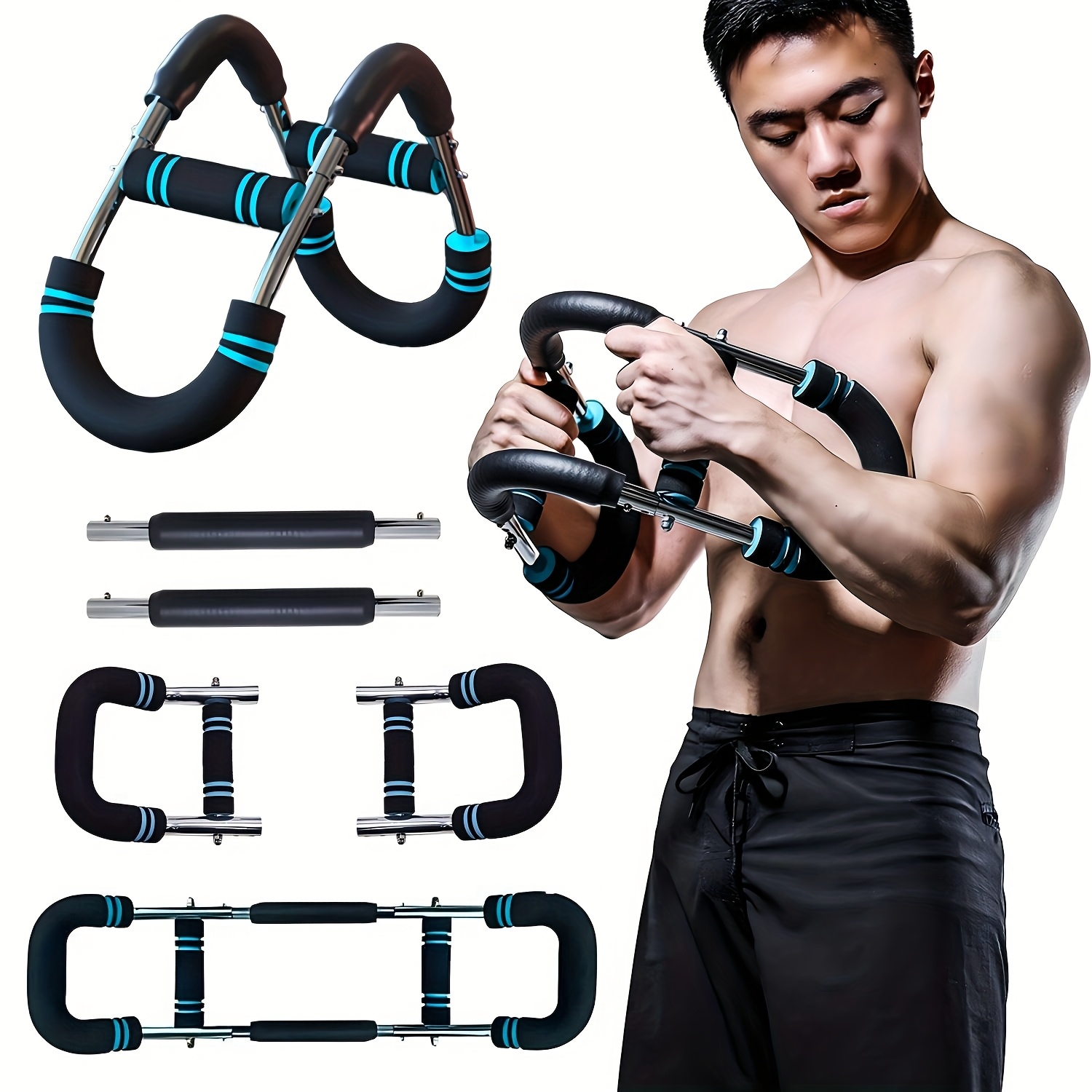 [Ultimate Arm Trainer] Adjustable Arm Trainer - Chest Expander, Shoulder Muscle Training Fitness Equipment - Portable Spring Resistance Home Fitness