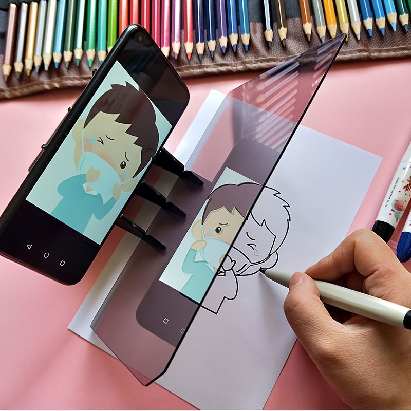 

's Sketching Kit With Projection Board - Compatible With Phones & Tablets, Ideal For Artists, Hobbyists & Students, , &