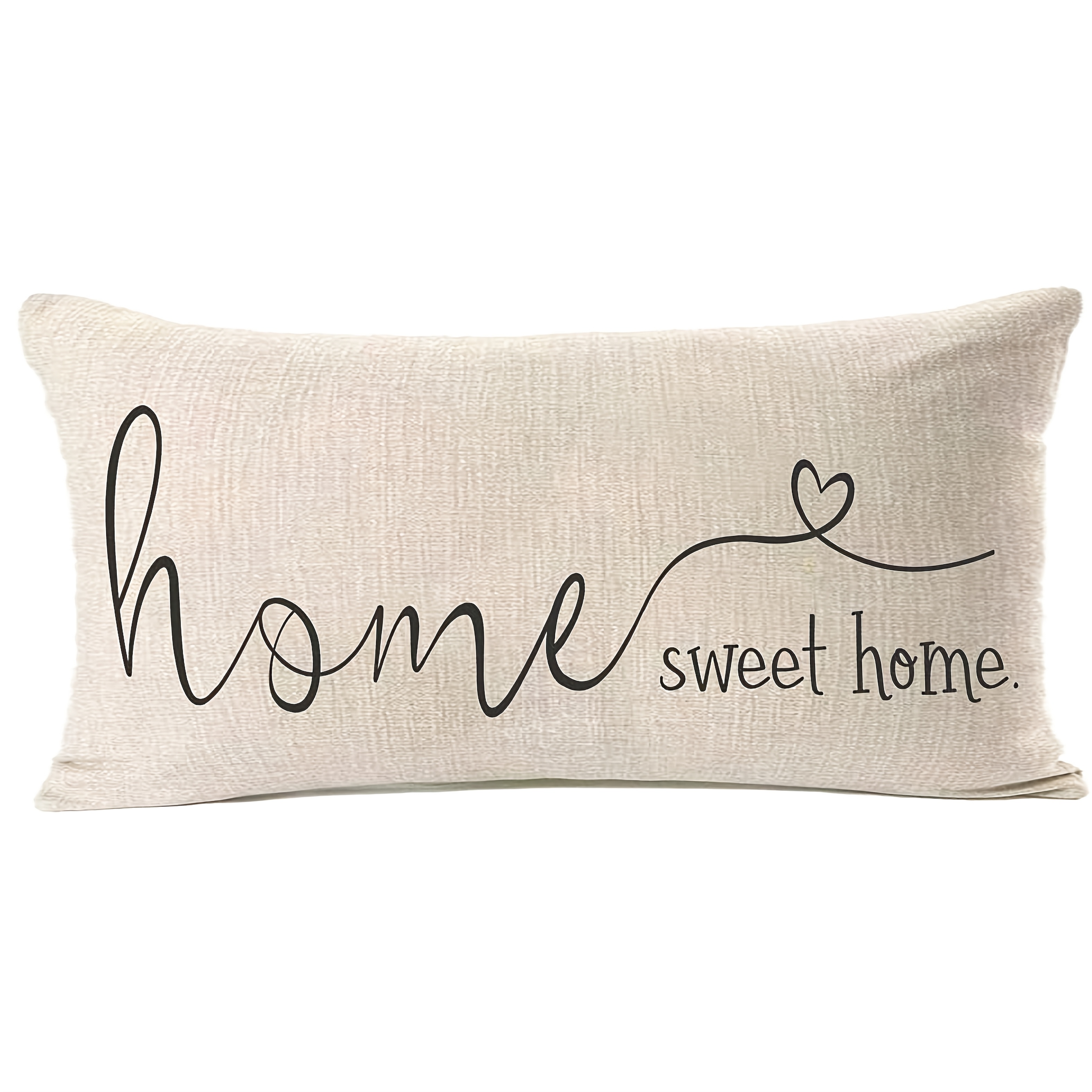 

Farmhouse '' Quote Pillow Cover 12x20 Inch - Decorative Throw With Zipper, Machine Washable For Living Room & Bedroom (single Side, No Insert)