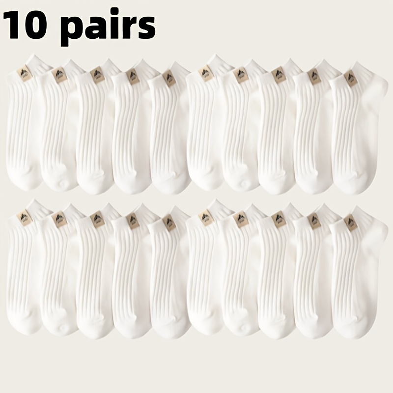 E-shop 10/20 Paar modische Crew-Socken für Herren – geruchshemmend, bequem, atmungsaktiv, Socken für Damen Herren, für alle Jahreszeiten geeignet