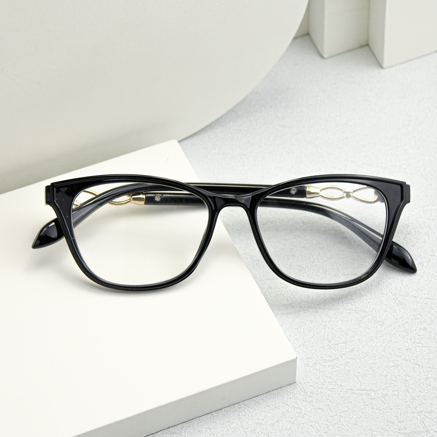 2pcs High-End Cat Eye Frame Reading Glasses Set