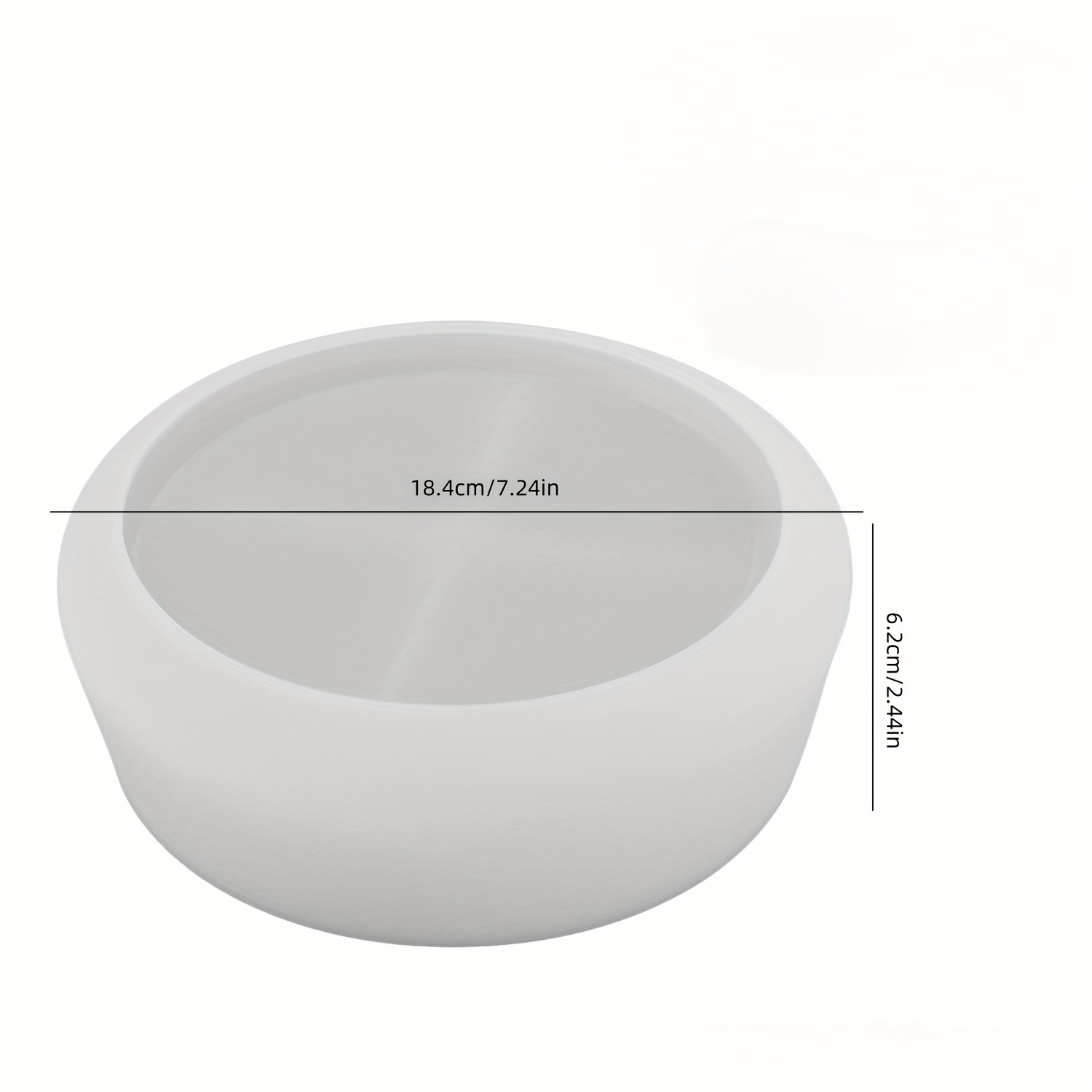 1 Large Round Silicone Mold For Projects, Suitable For Making Plaster, Cement, And Candle Holders, As Well As Resin Molds For Home Decor Planters And Storage Boxes