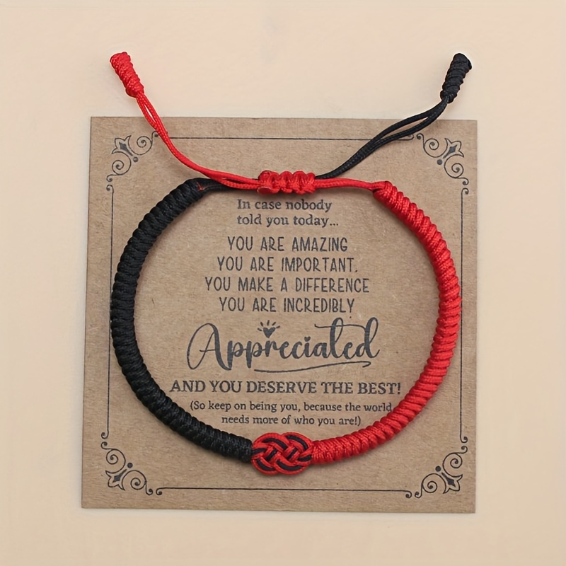 E-shop Handgeflochtene Nylon-Seilarmbänder mit -Knoten und Konzentrischem Knoten, Verstellbar 16-24cm für Männer, Frauen, Paare und Freunde, Ideal für