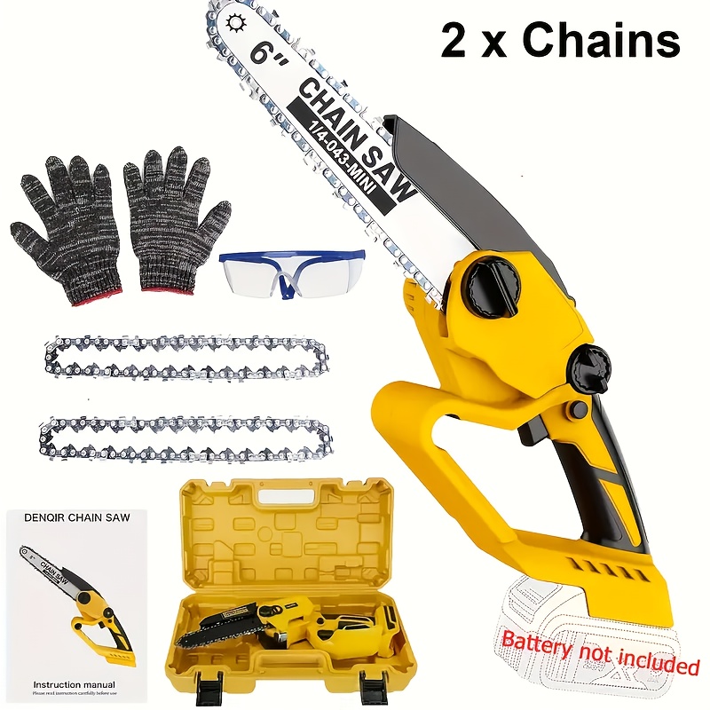 

Mini Chainsaw 6 Inch For Dewalt 20v Cordless Hand-held Pruning Saw