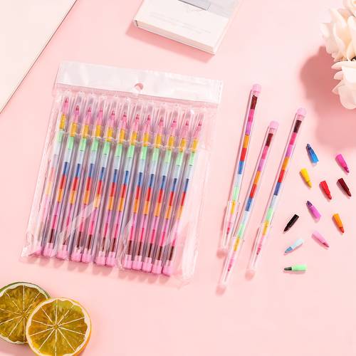 12pcs 11 colors crayons colored pencils building back to school supplies art supplies classroom supplies school supplies for for kids party favors treasure box toys for classroom goodie bags stuffers for kids