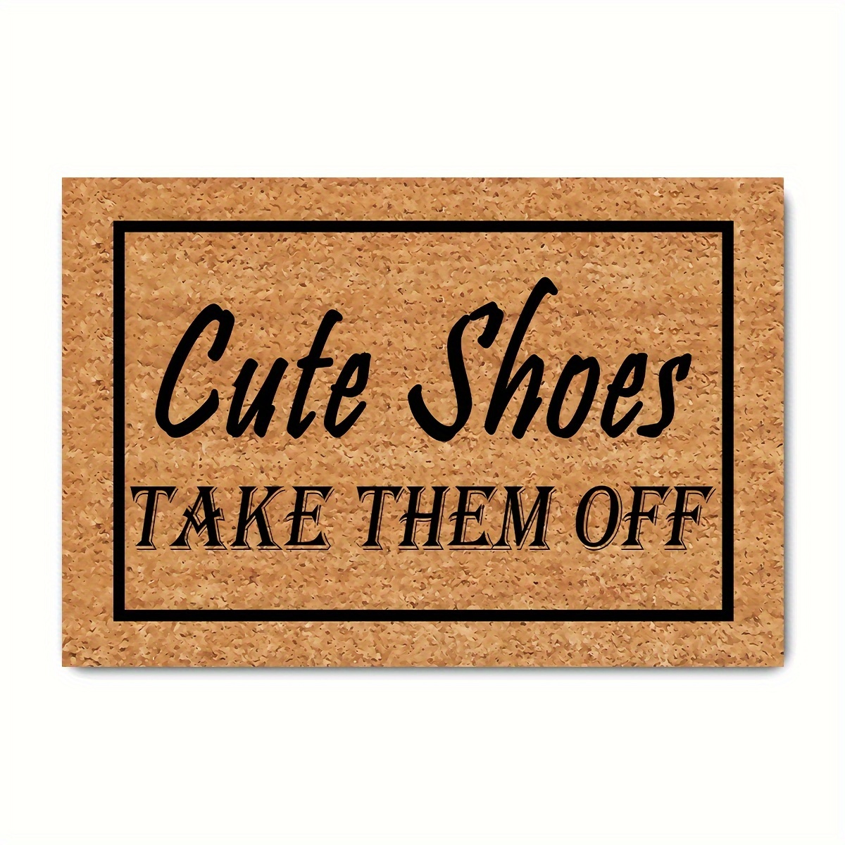 

Funny Welcome Entray Rugs Home Decor Door Mat (15.9 X 23.7 Inch) Cute Shoes Off Door Mat Funny Doormat For Entrance Way Novelty Mats Indoor Decor Mats House Warming Gift Entrance Way Mat