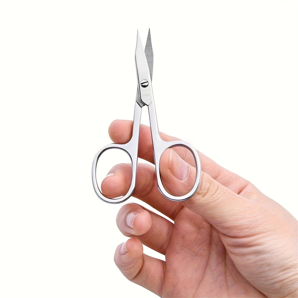 Premium Stainless Steel Cuticle Scissors - 8.89cm Sharp Curved , Precision Manicure & Pedicure For Home Use