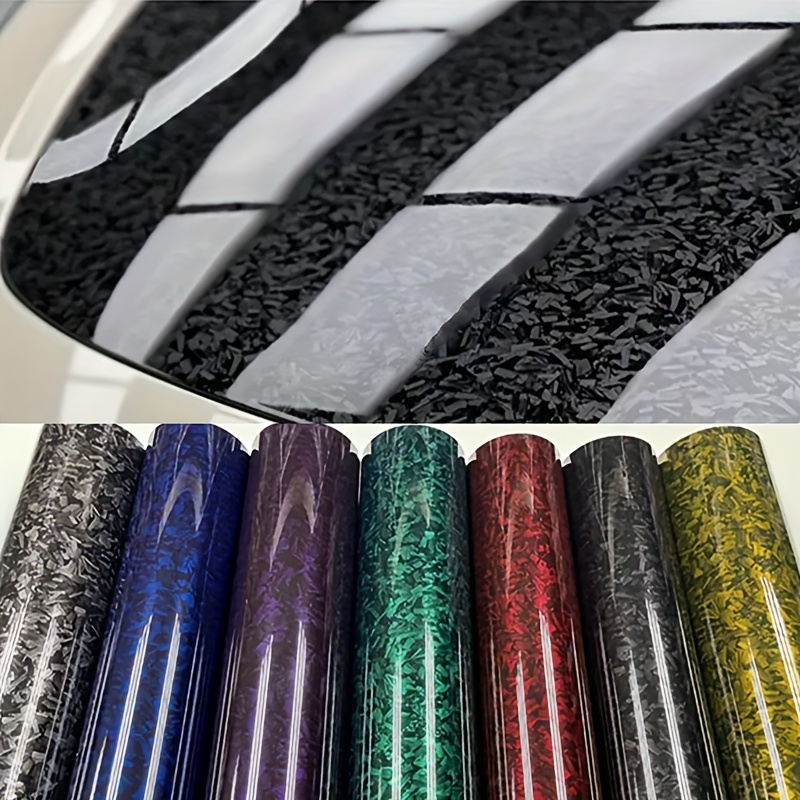 

1pc, Carbon Fiber Vinyl Wrap, Adhesive, Car Sticker, Auto Decal, Film For Motorcycles, Scooters, Cars, Waterproof Pvc Material, Customizable Vehicle Decoration