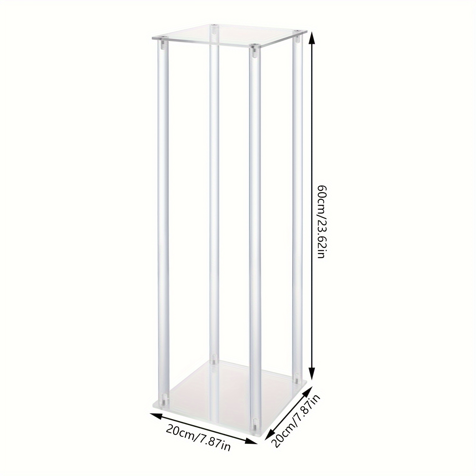 

Set Of 10 Clear Display Stands - 20x20x60cm, For Weddings, Parties, And , And Cleaning, And 6.61 Lbs , For And Diy Projects