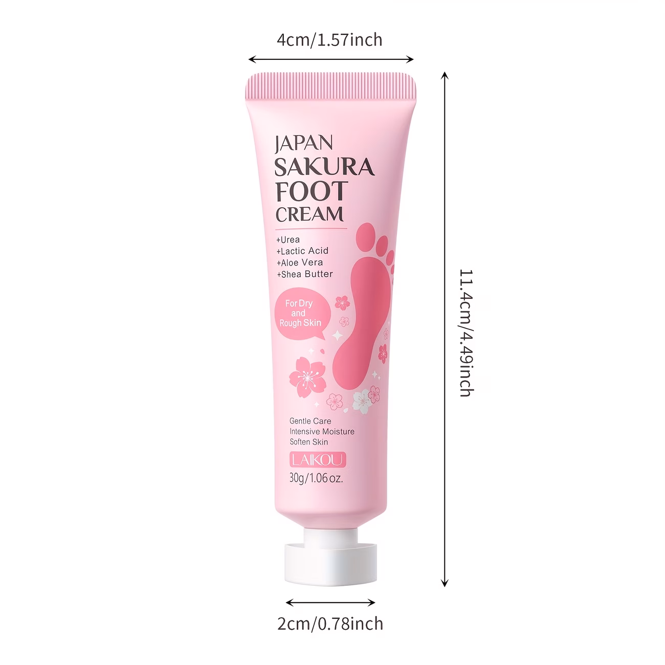 sakura cream 1 06oz 2 packs urea lactic acid aloe vera and shea butter mild on skin Product details 0