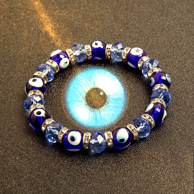 

Evil Eye Bracelet Blue Bracelet For Birthday Holiday Bracelet Fashion Gift Bracelet Adjustable