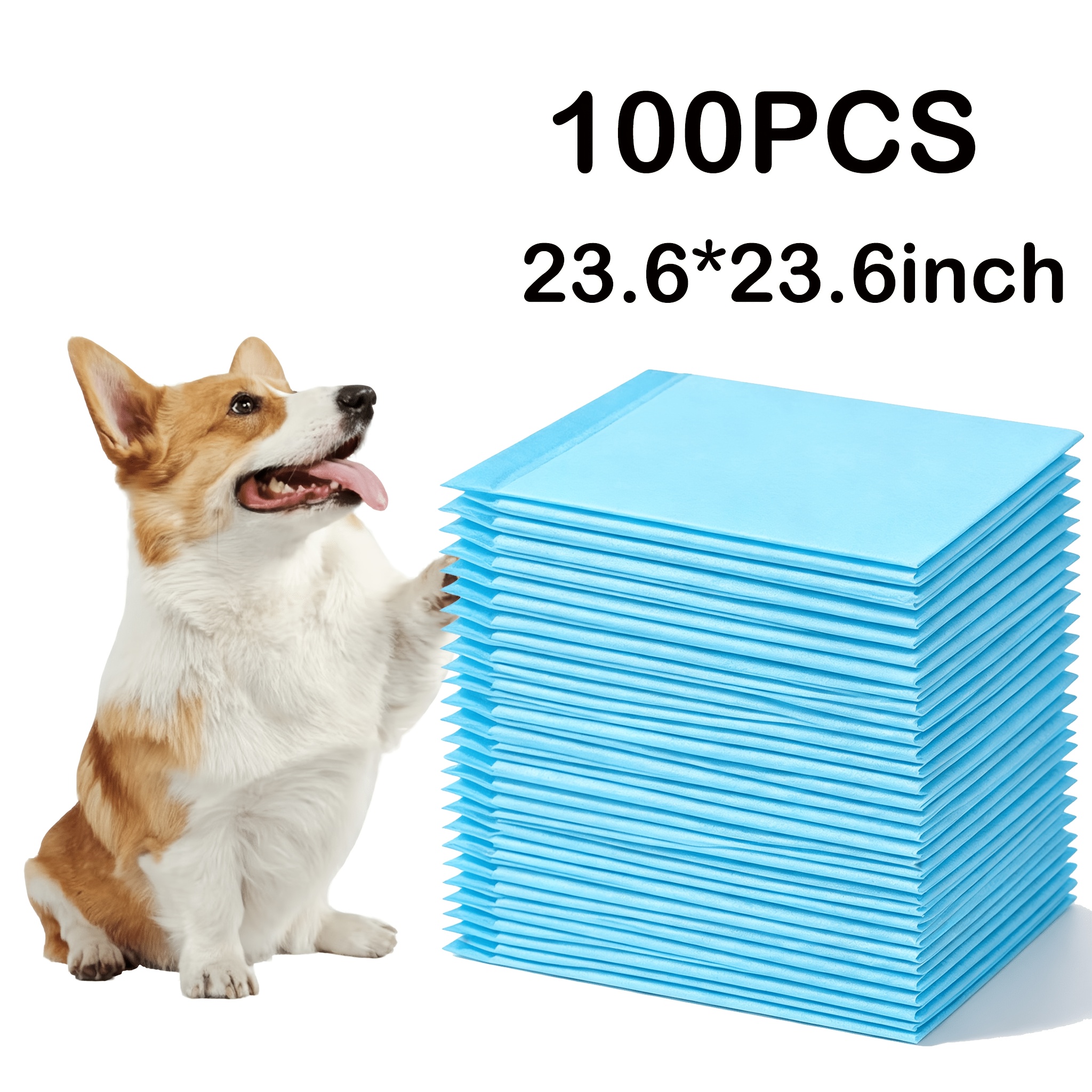 TEMU 400/300/200/125/100/50pcs 23.6 Inch .6 Inch Super Absorbent Dog Urine Pad, Puppy Training, Puppy Urine Pad And Pet Toilet Use Christmas Gift
