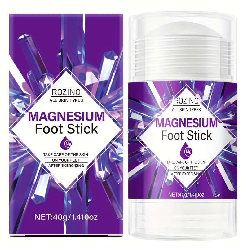 Image of Magnesium Foot Stick, Powerful Moisturizing And Hydrating, Locks In Moisture, Absorbs Quickly With 1 Swipe, Hands Smooth And Fresh, Fragrance, Instant Hydration, Long-lasting Moisture, Skin, Brightens