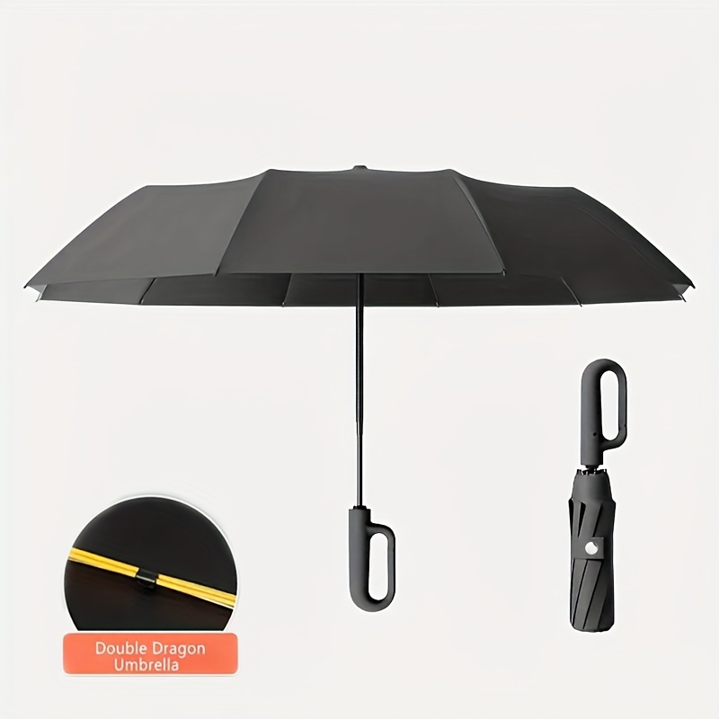 Fully Automatic Folding Umbrella Advanced Feeling Sunshine And Parasol Extra Large Thickening Reinforcement