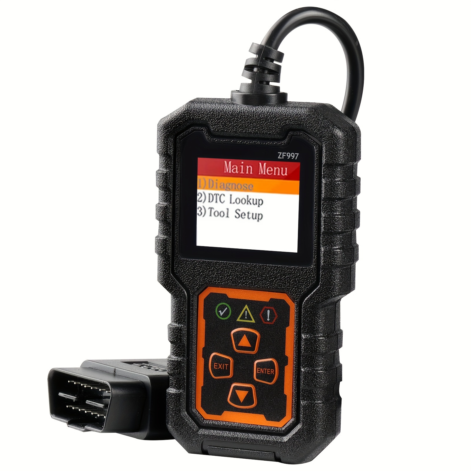 TEMU Zf997 Car Scanner - Engine Fault Diagnostic Tool, Usb Powered, Compatible With All Vehicles , Up To 36v, Supports I/m Readiness, Code Reader, Data Streaming, And Functionality