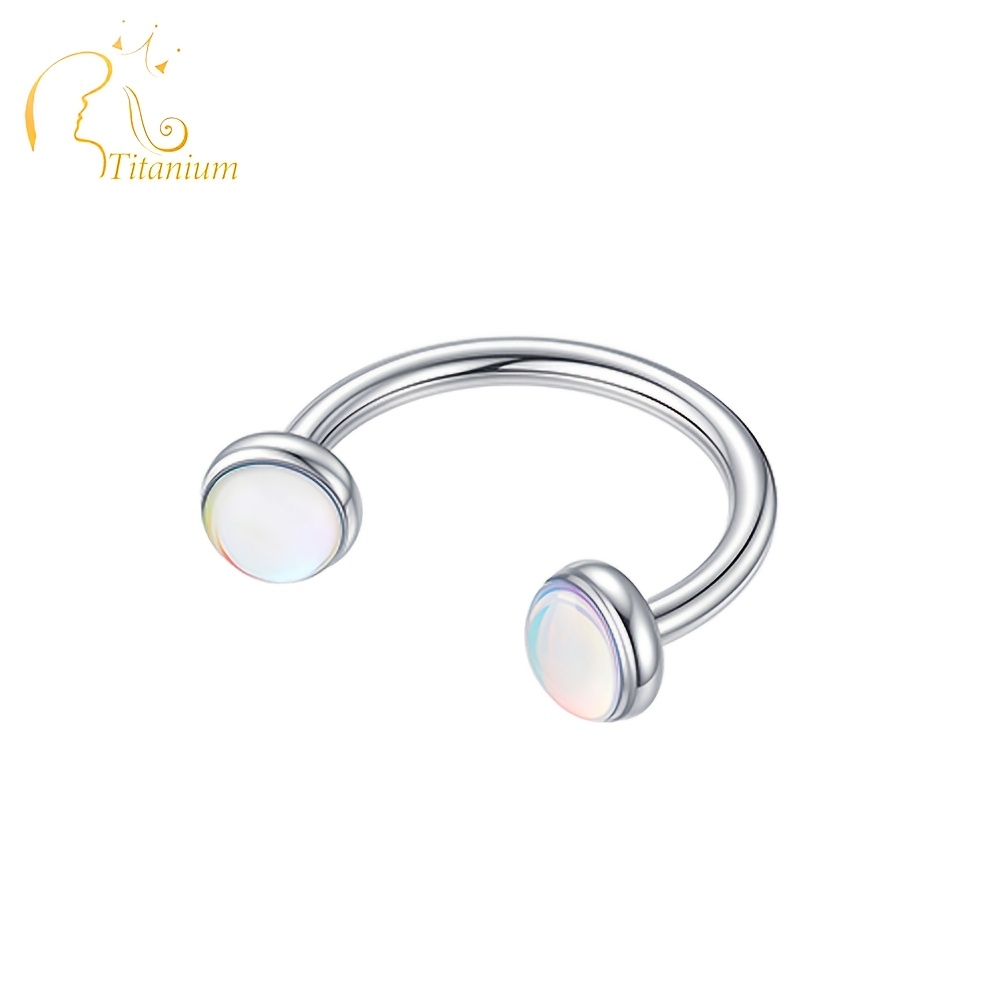 TEMU G23 Titanium Alloy Material, Anodized Finish, Oil-drop Design, Exquisite And Elegant Women's Piercing Jewelry, Suitable For And Occasions, Nose