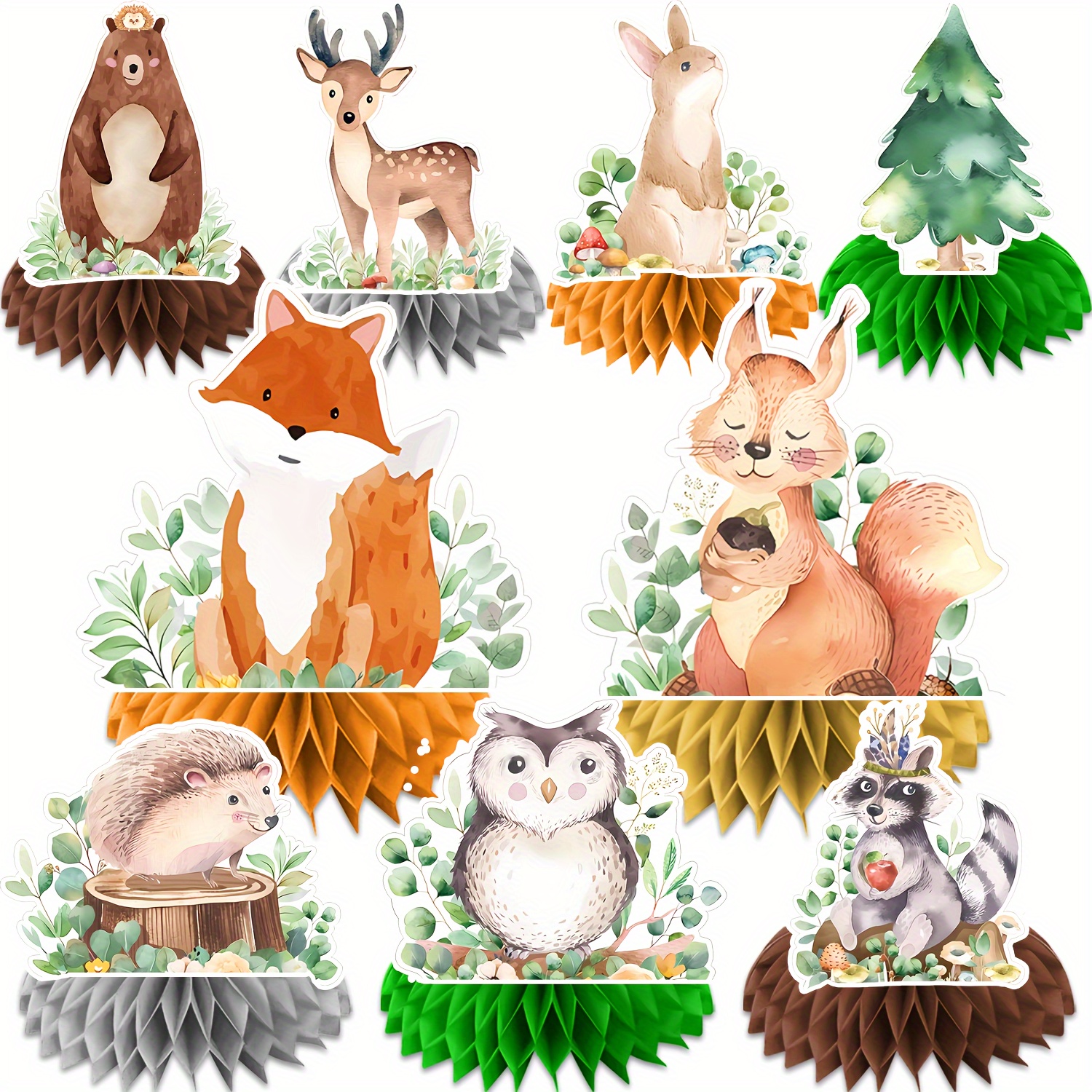 

9pcs 3d Decorations Decorations Camping Decorations