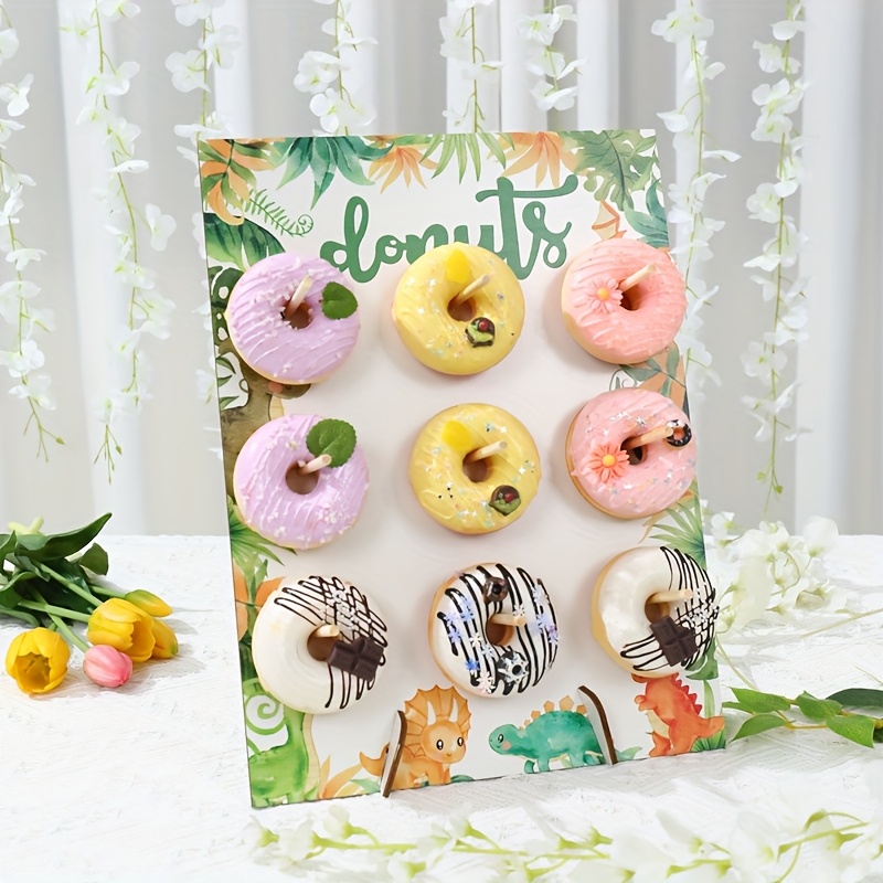 APOIMNA Donut Wandständer, 2 Stück, Donut Speisen Buffet Display, Donut Brett Halter für Donut Partys, Hochzeiten, Babyparty Dekorationen, passend für 20 Donuts
