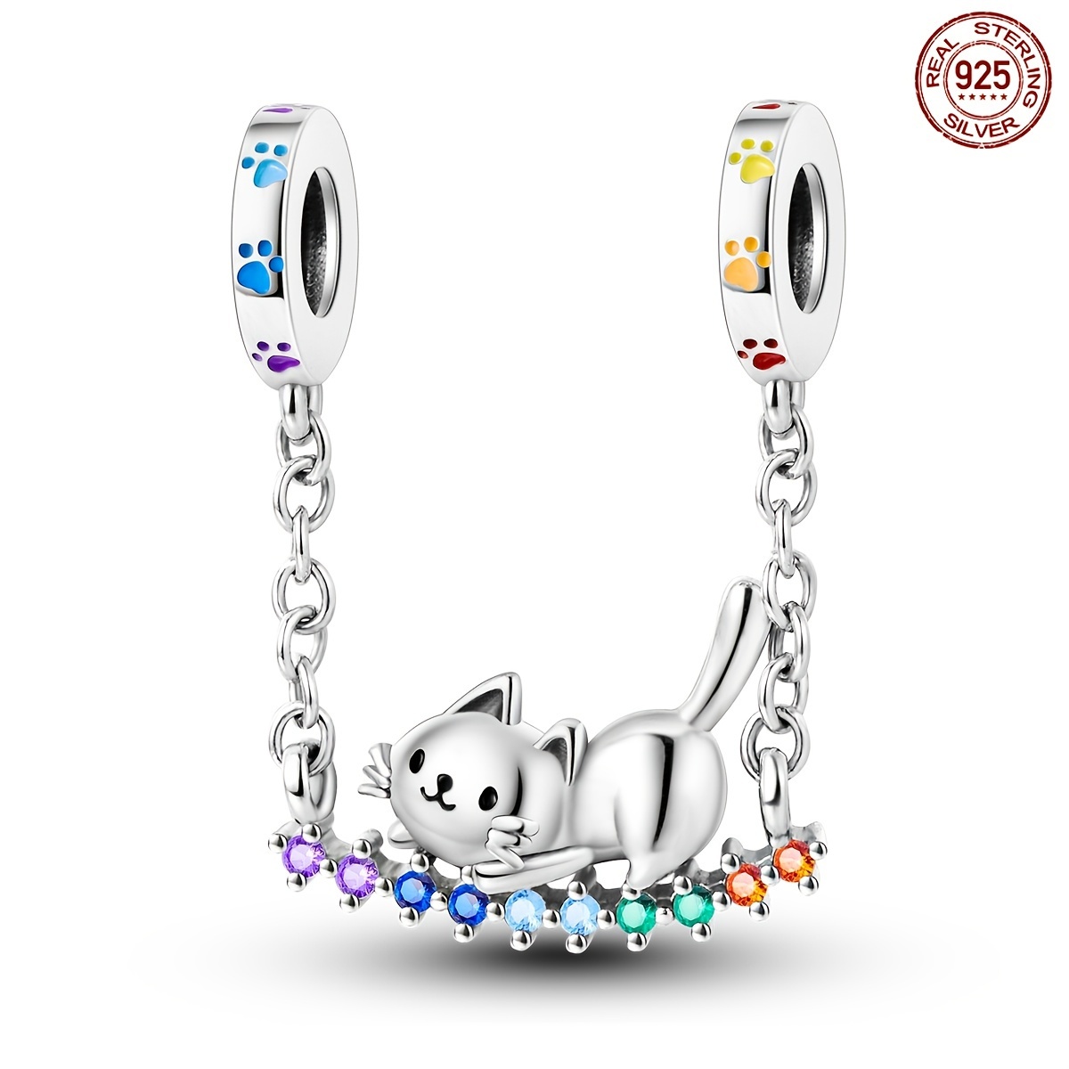 

925 Cat Swing Pendant (for ), Making, Suitable For 's Daily Wear, Party Accessories Or Gifts