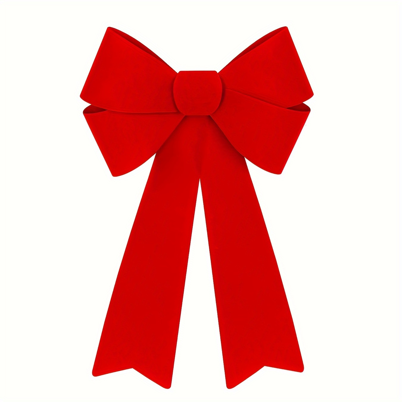 

Large 12x18" Christmas Bow - Pvc, Indoor/outdoor Tree Decor, Wreaths, And Holiday Party Supplies