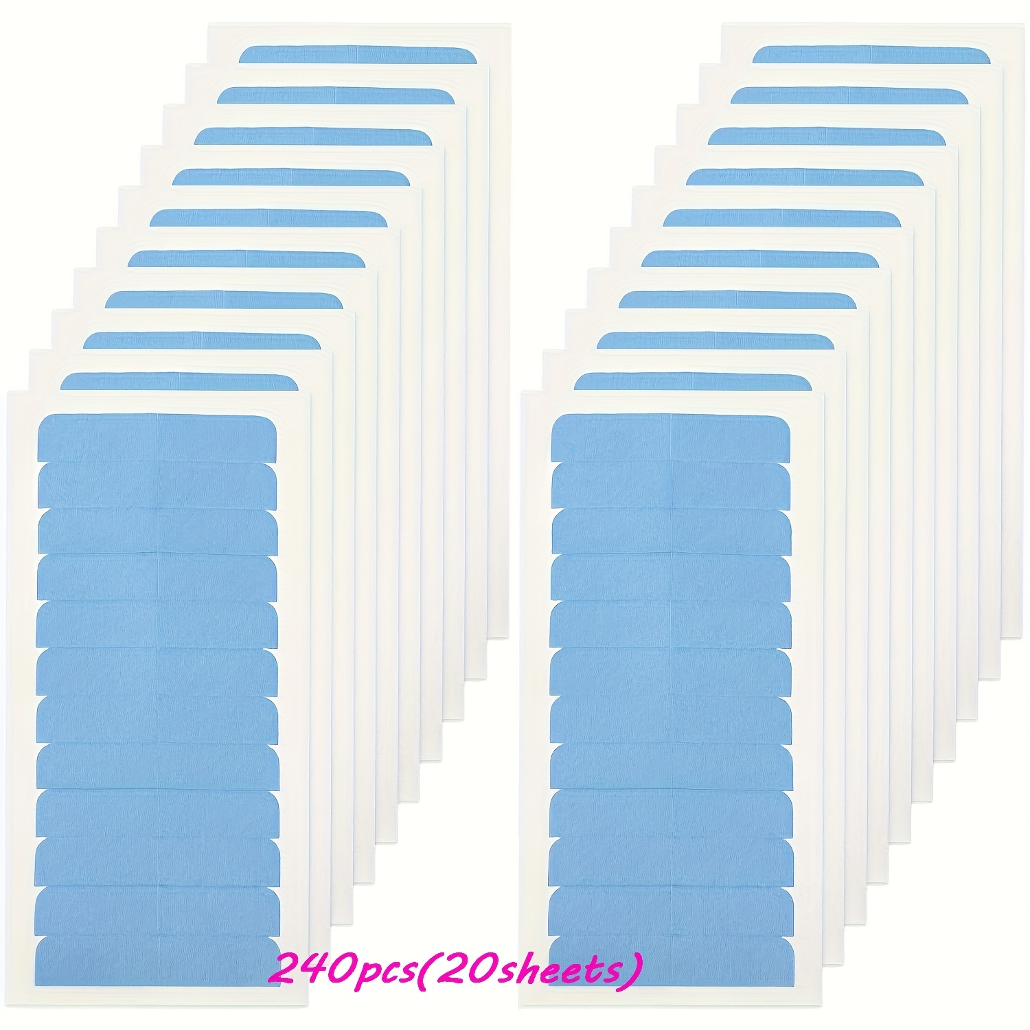TEMU 60/120/240pcs , Adhesive Replacement Tape For Hair Extensions, Double Sided Hair Tape Tabs Tape In Extension Replacement Tape Wig Tape, Wig Tape